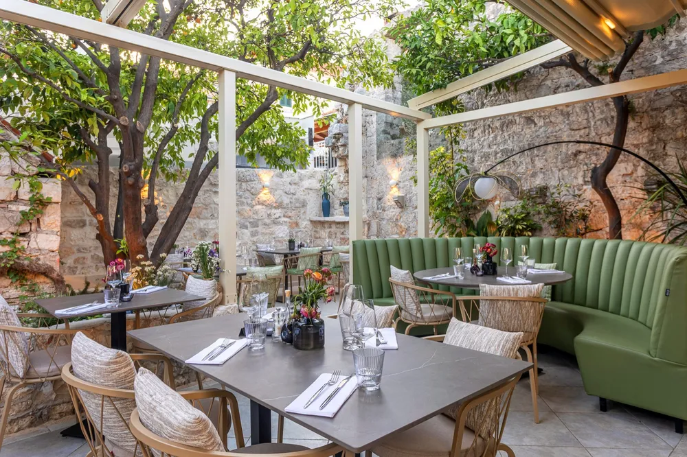 Garden in our restaurant